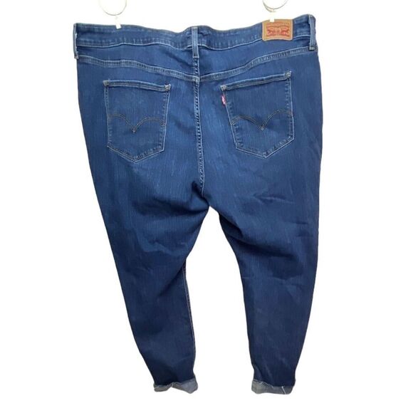 Levis Strauss & Co Womens Medium Wash Distressed Raw Hem Skinny Jeans Size 26W - Picture 2 of 4